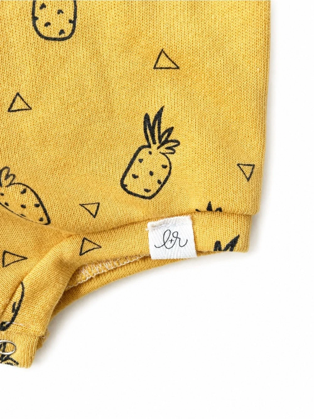 Lulu and Roo Handmade Pineapple Hooded Romper 3–6M EUC Bamboo